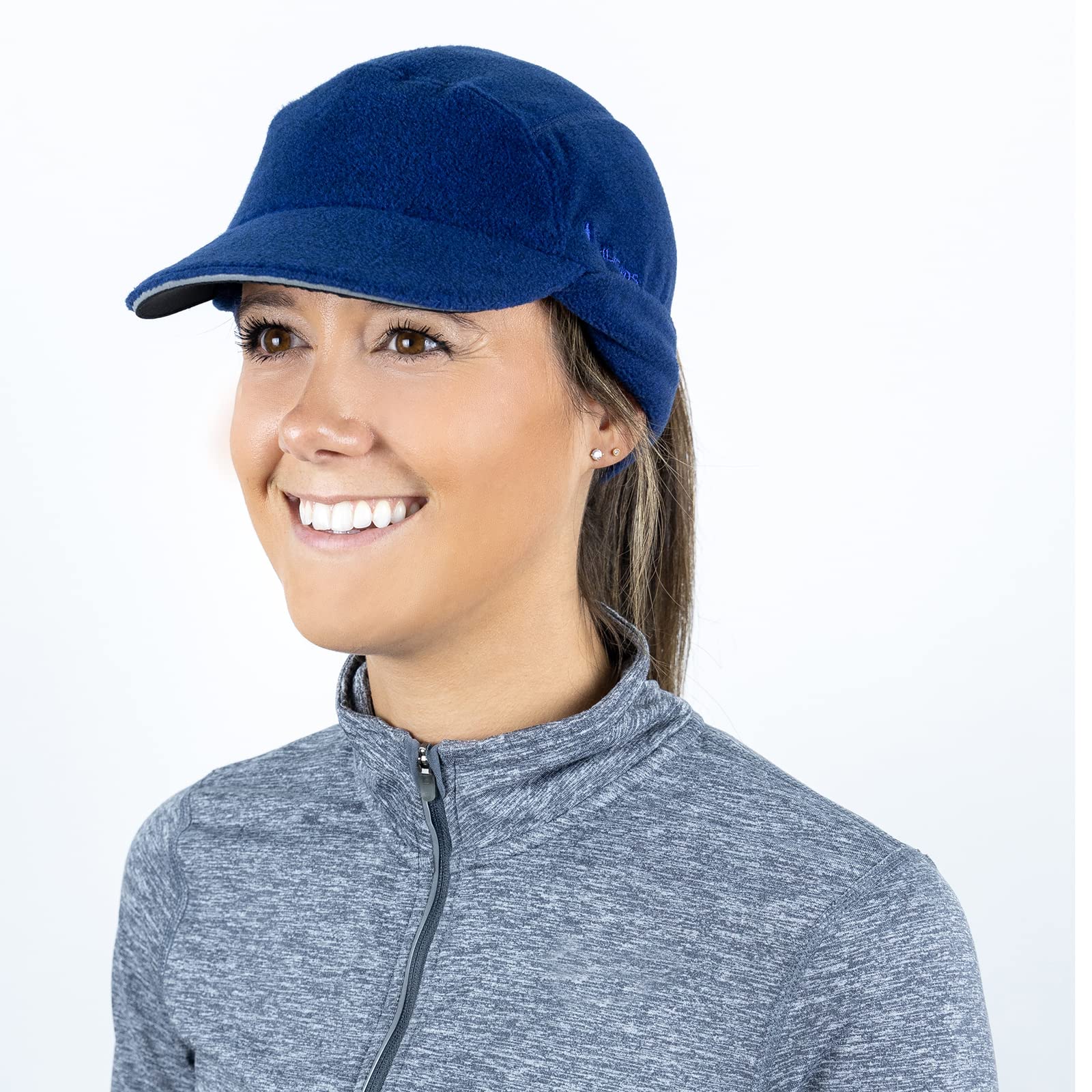 TrailHeads Fleece Ponytail Hat for Women – Trailblazer Reflective Winter Hat with Ponytail Hole for Workouts - Image 7