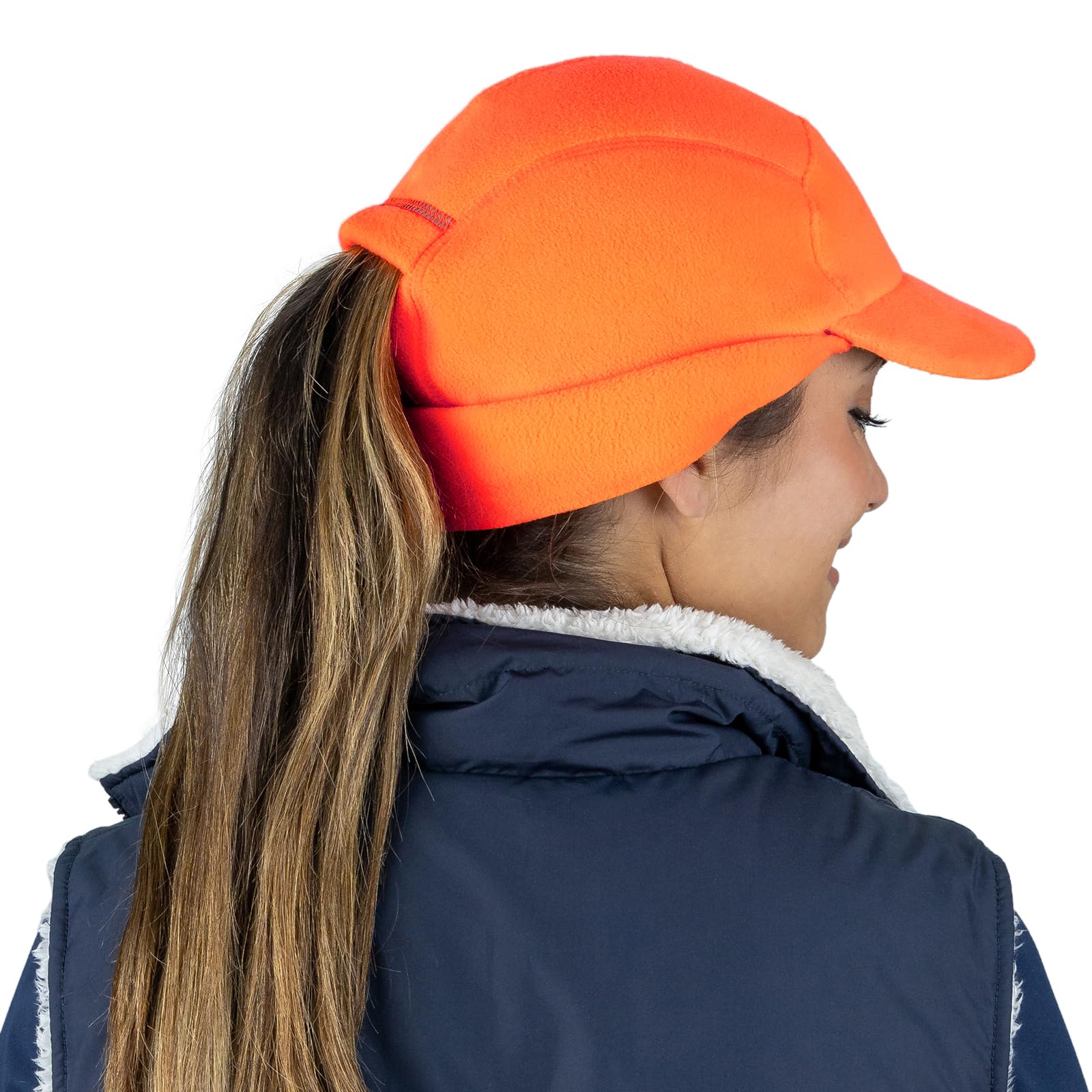 TrailHeads Fleece Ponytail Hat for Women – Trailblazer Reflective Winter Hat with Ponytail Hole for Workouts - Image 6