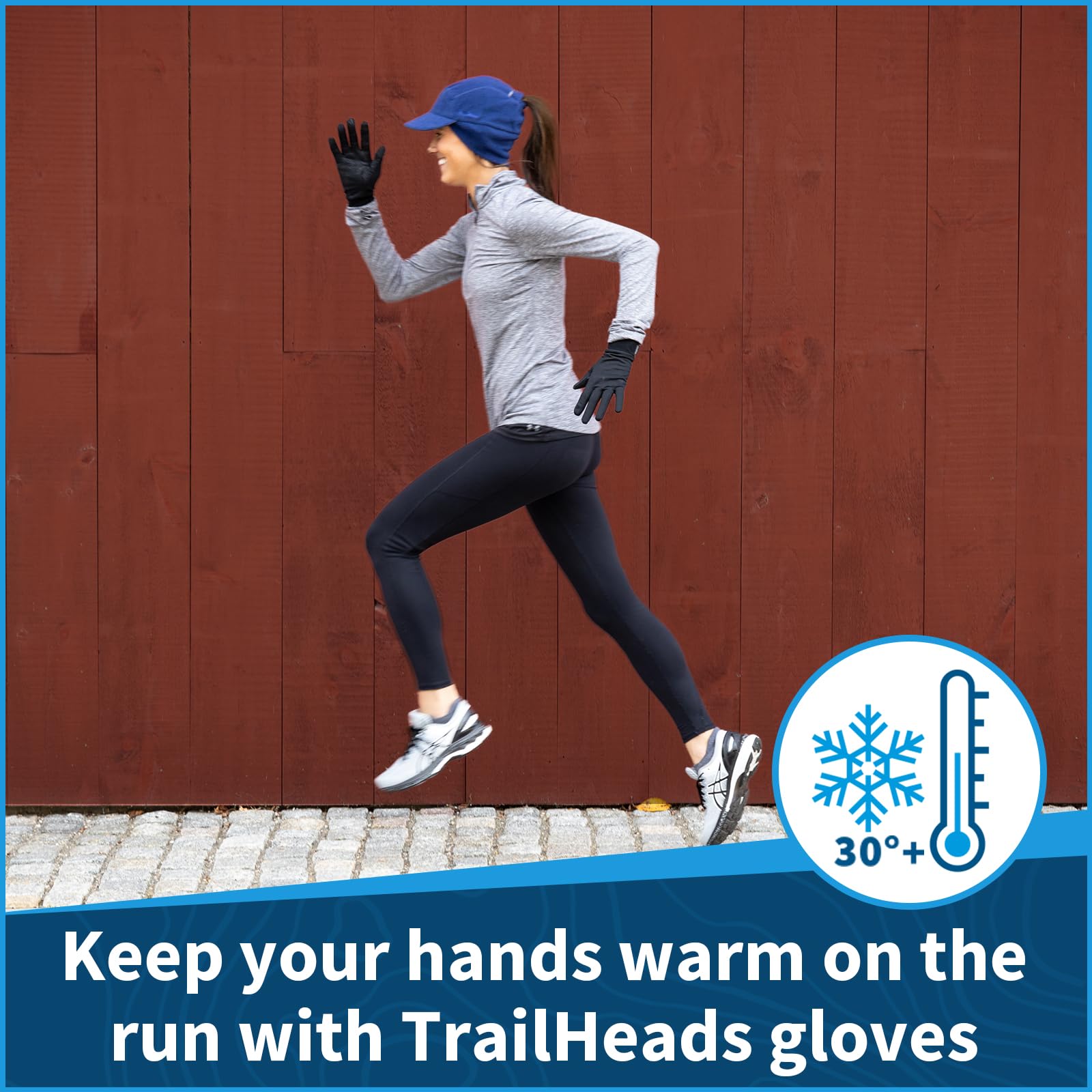TrailHeads Lightweight Running Gloves for Women – Moisture Wicking & Touchscreen Women’s Gloves with Anti-Slip Grip – Ideal for Cool Weather Workouts & Outdoor Activities - Image 6