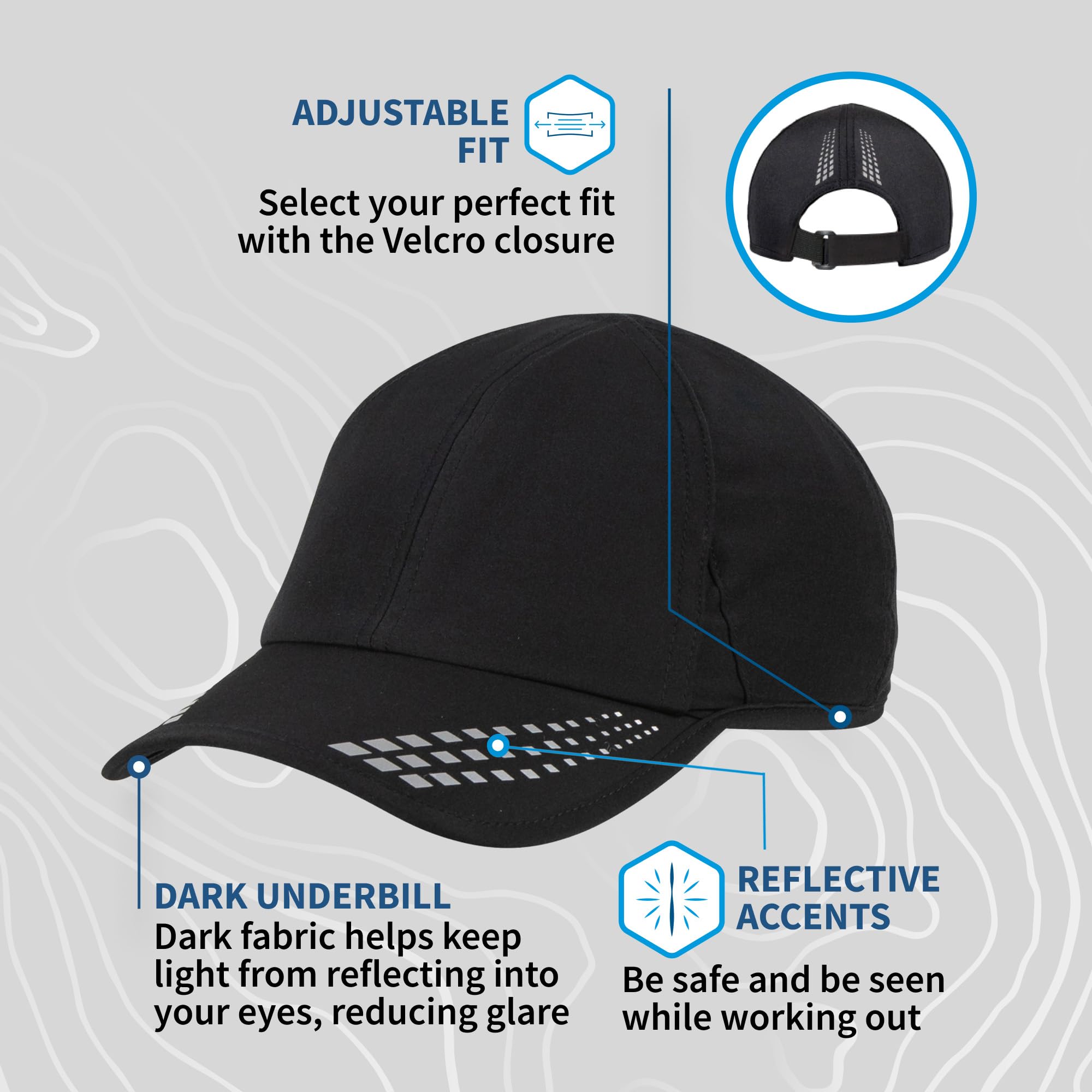 TrailHeads Men’s Running Hat with UV Protection | Quick Dry Sports Hats for Men | UPF 50 Hats | Summer Hats for Men - Image 6