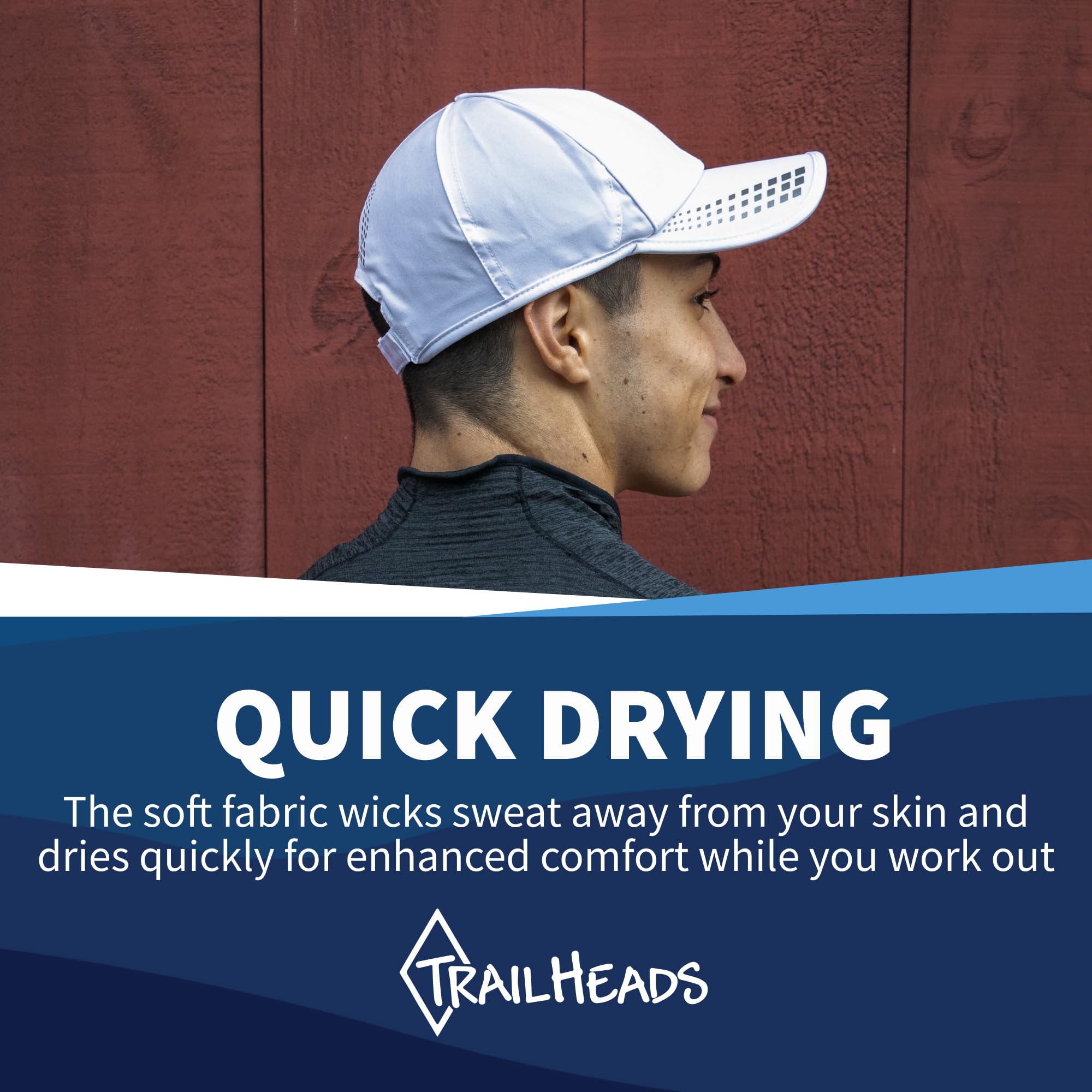 TrailHeads Men’s Running Hat with UV Protection | Quick Dry Sports Hats for Men | UPF 50 Hats | Summer Hats for Men - Image 5