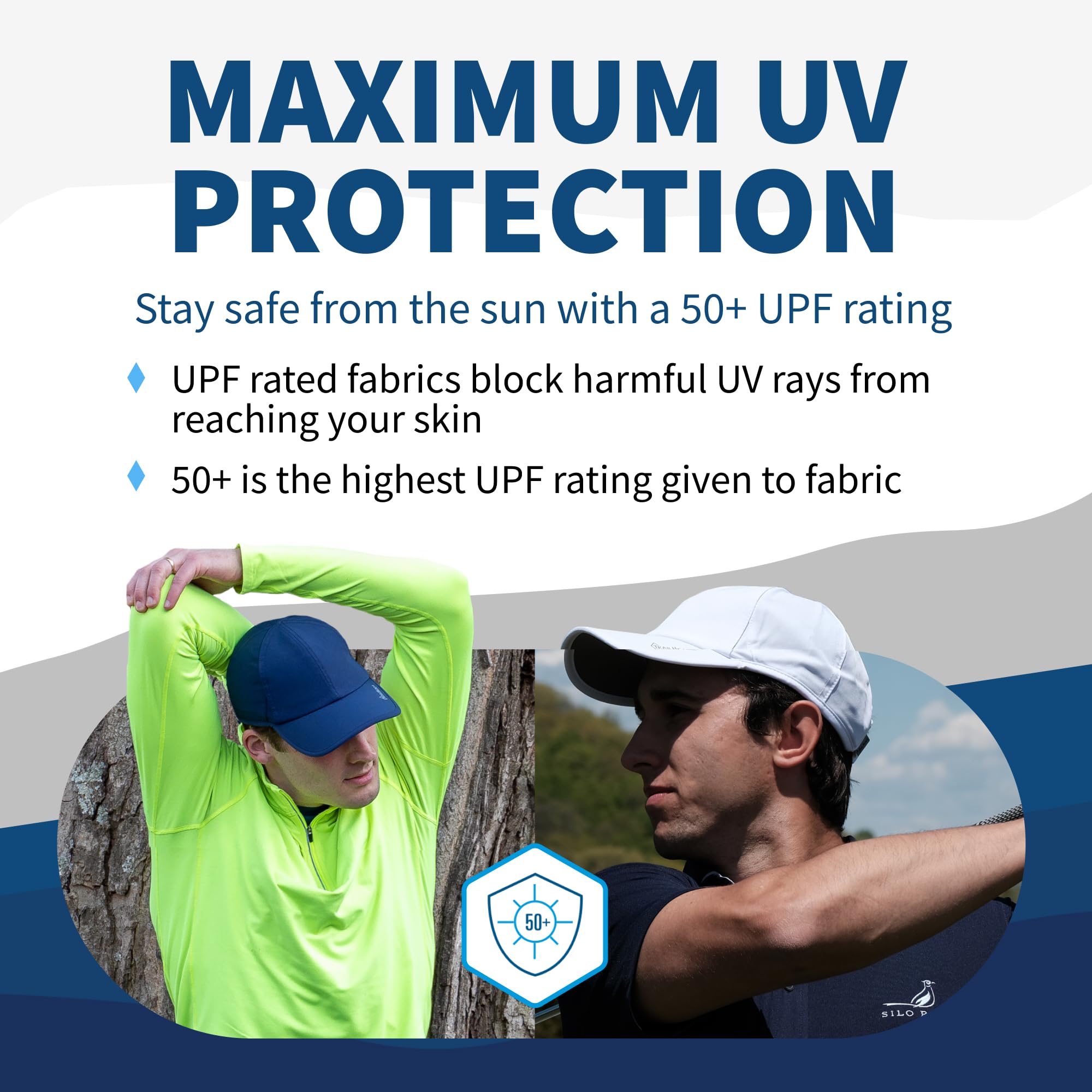 TrailHeads Men’s Running Hat with UV Protection | Quick Dry Sports Hats for Men | UPF 50 Hats | Summer Hats for Men - Image 3