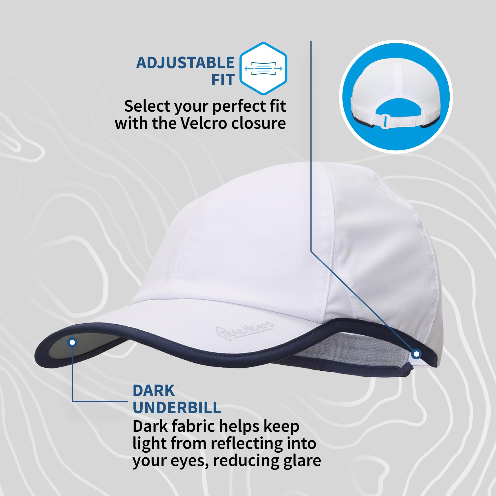 TrailHeads Men’s Running Hat with UV Protection | Quick Dry Sports Hats for Men | UPF 50 Hats | Summer Hats for Men - Image 6