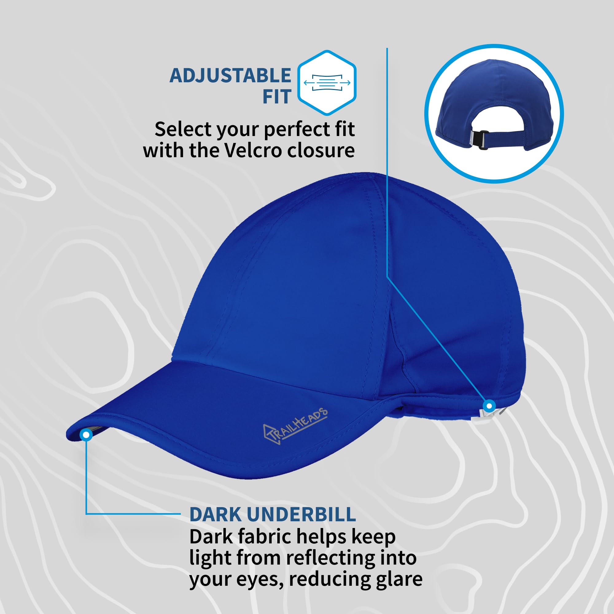 TrailHeads Men’s Running Hat with UV Protection | Quick Dry Sports Hats for Men | UPF 50 Hats | Summer Hats for Men - Image 6