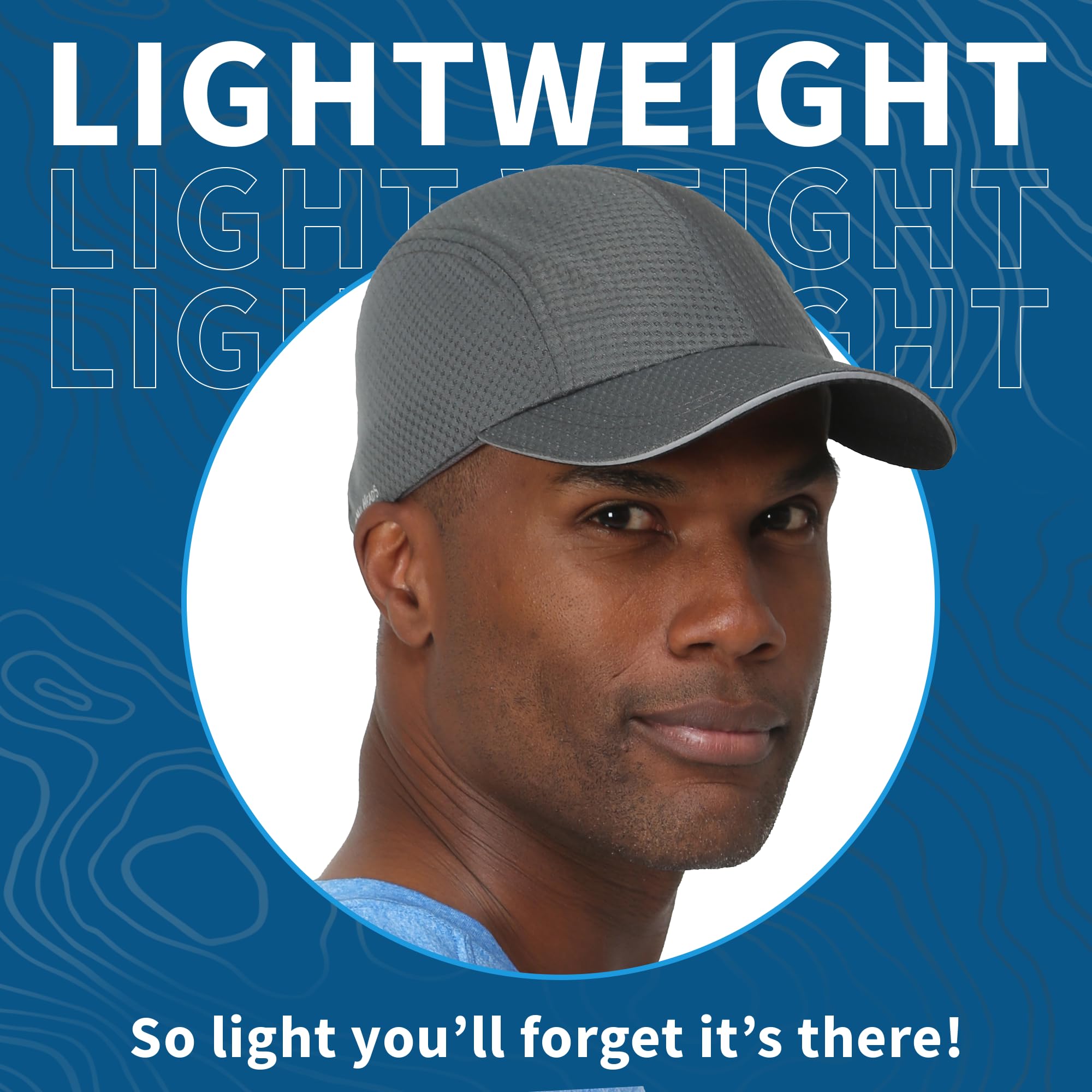 TrailHeads Performance Mens Running Hat - Lightweight, Quick Dry Workout Hats for Men - Athletic Sports Cap for Tennis, Gym - Image 6