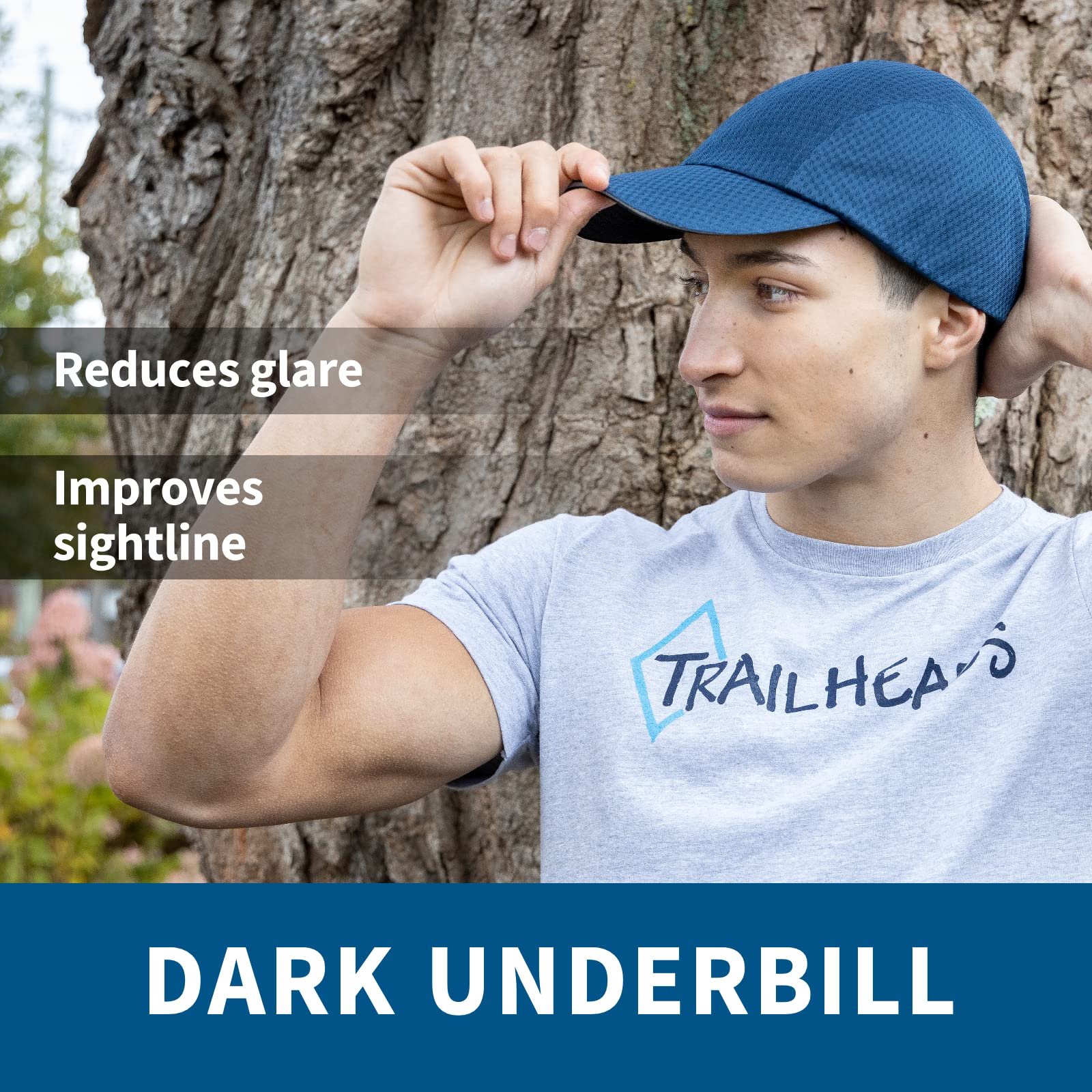 TrailHeads Performance Mens Running Hat - Lightweight, Quick Dry Workout Hats for Men - Athletic Sports Cap for Tennis, Gym - Image 6