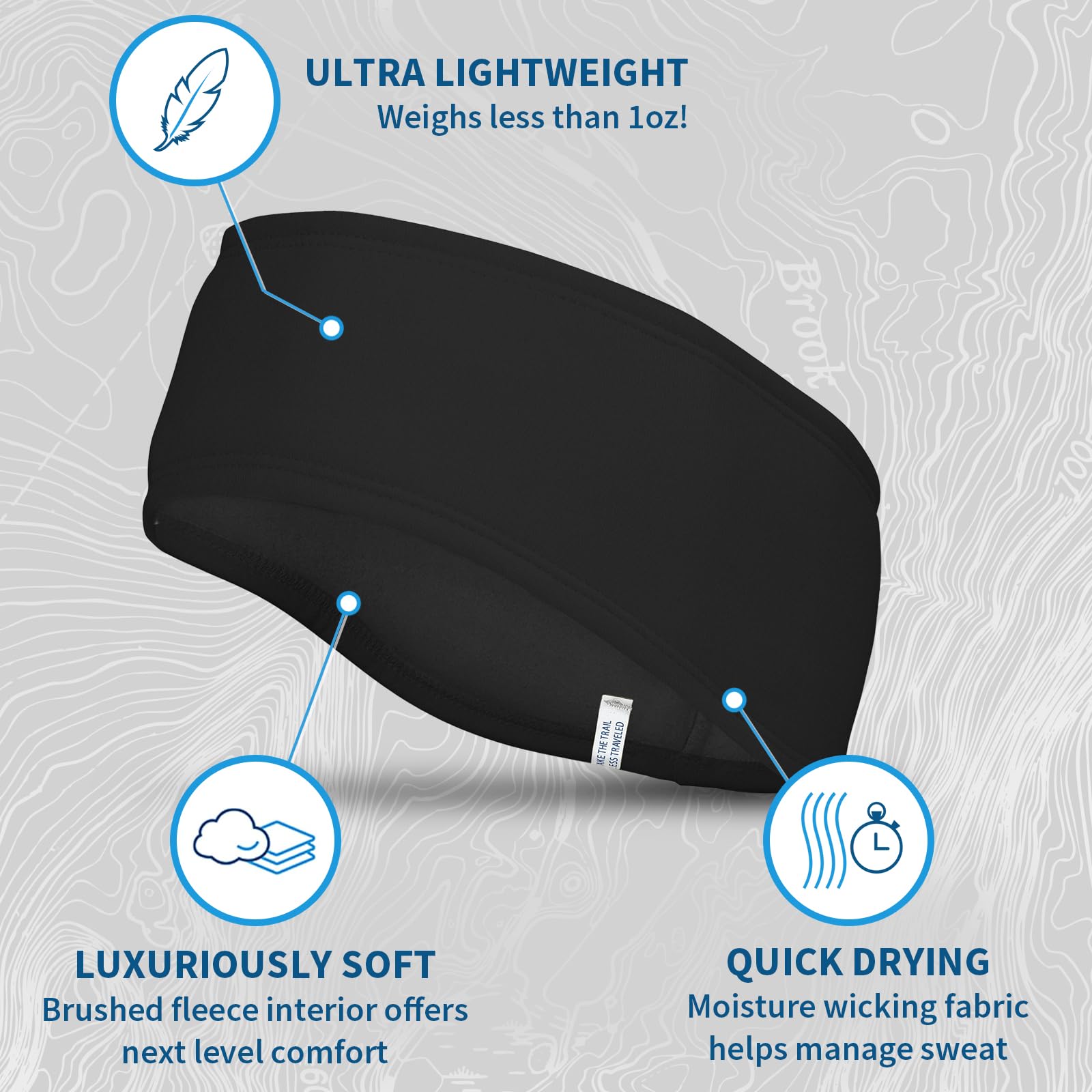 TrailHeads Running Headband – Moisture-Wicking Ear Protector Active Lifestyles, Sports Headband – Helmet-Friendly Workout Gear - Image 4