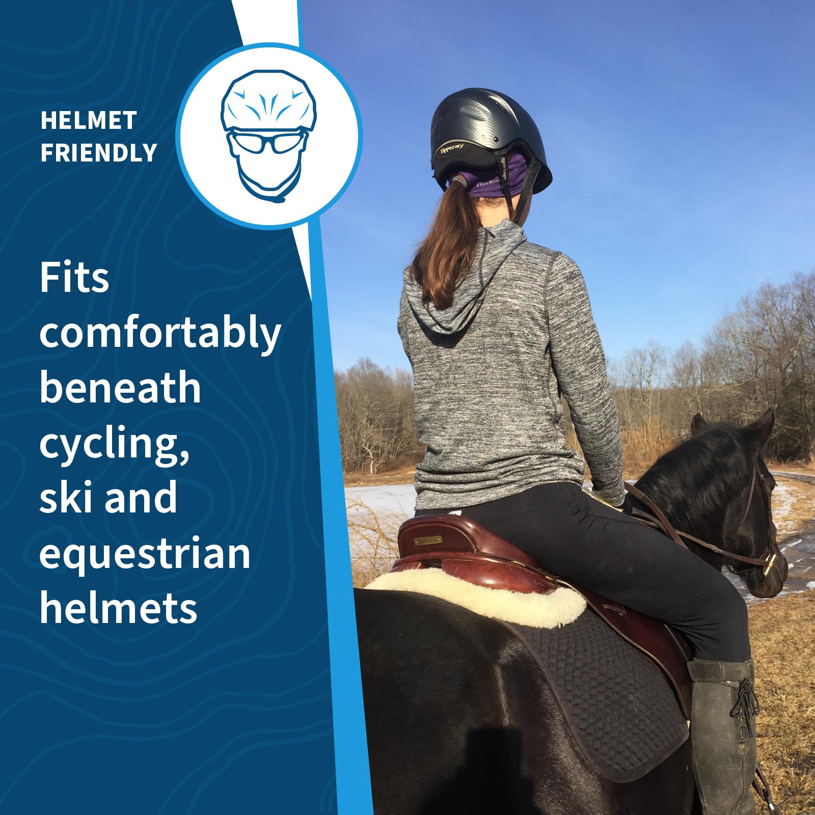 TrailHeads Womens Ponytail Headband - Moisture Wicking Hair Headband for Running, Winter, Workout - Athletic Headband Women - Image 5