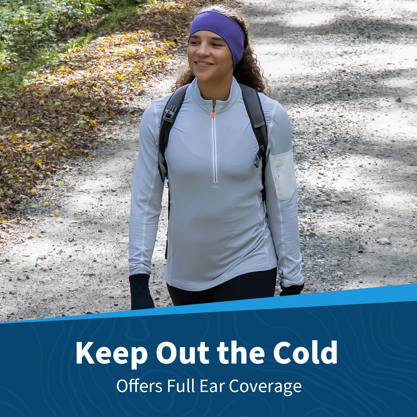 TrailHeads Womens Ponytail Headband - Moisture Wicking Hair Headband for Running, Winter, Workout - Athletic Headband Women - Image 6